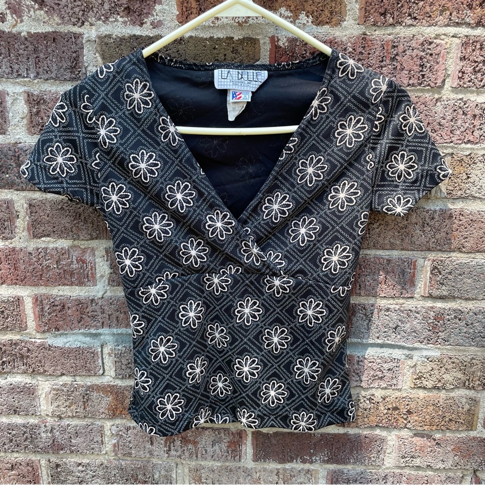 Flower Wrap Top